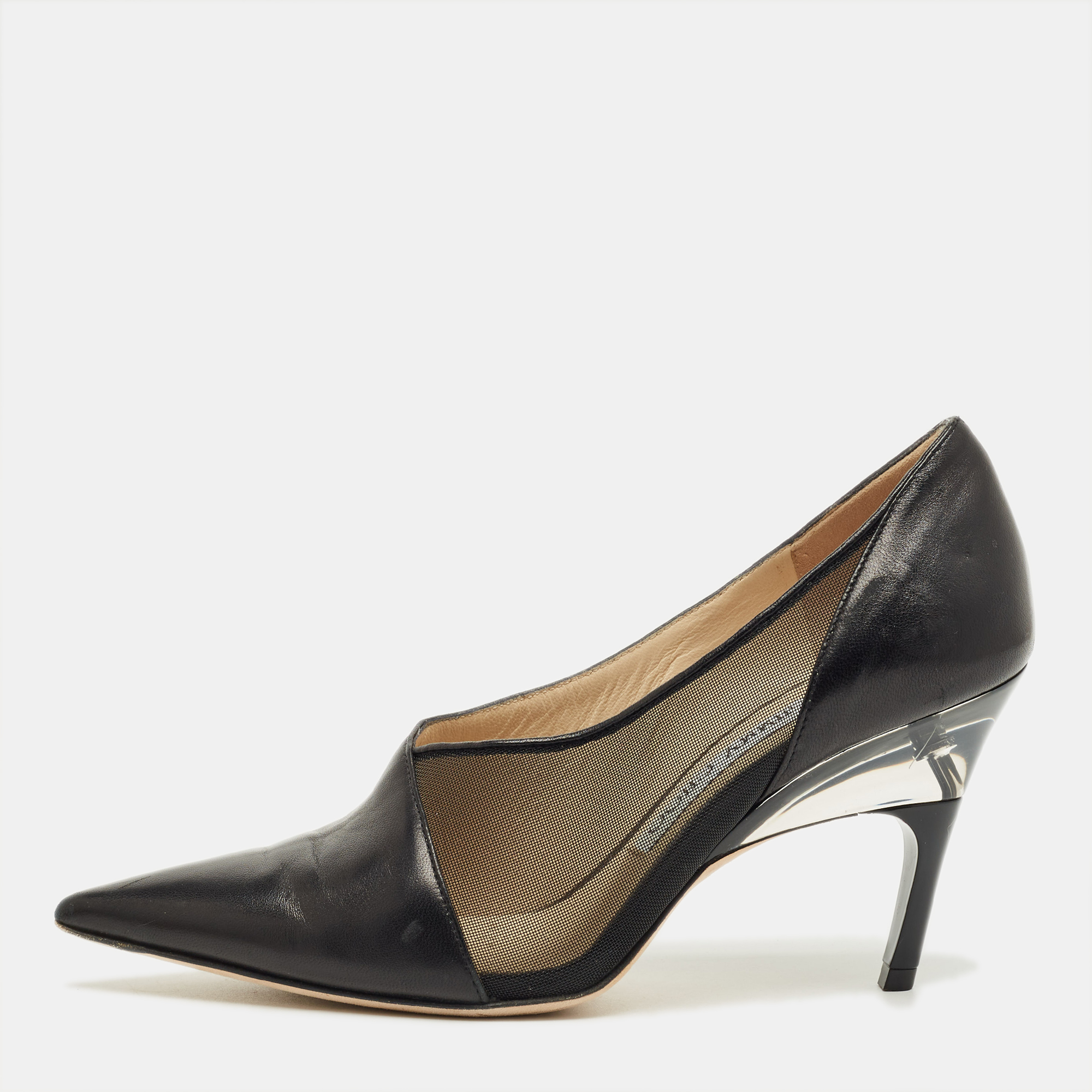 

Jimmy Choo Black Patent Leather Pointed Toe Pumps Size