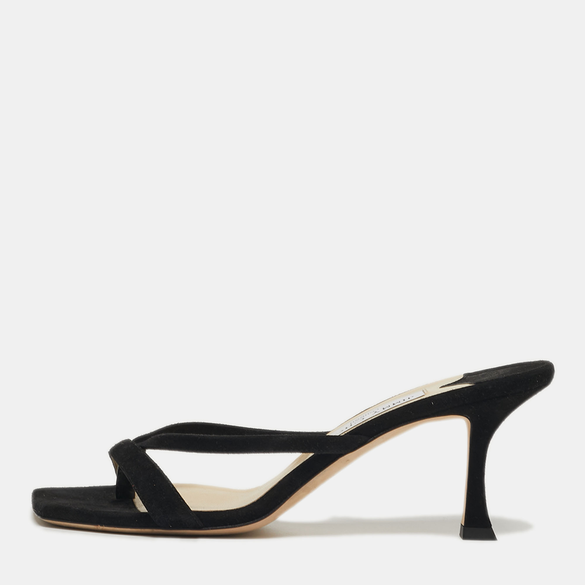 

Jimmy Choo Maelie Size  Black Suede Slide Sandals