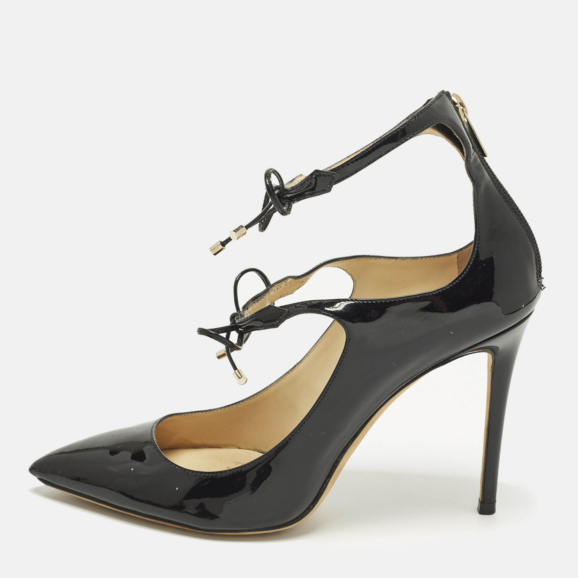 

Jimmy Choo Hoops Size  Black Patent Leather Pumps
