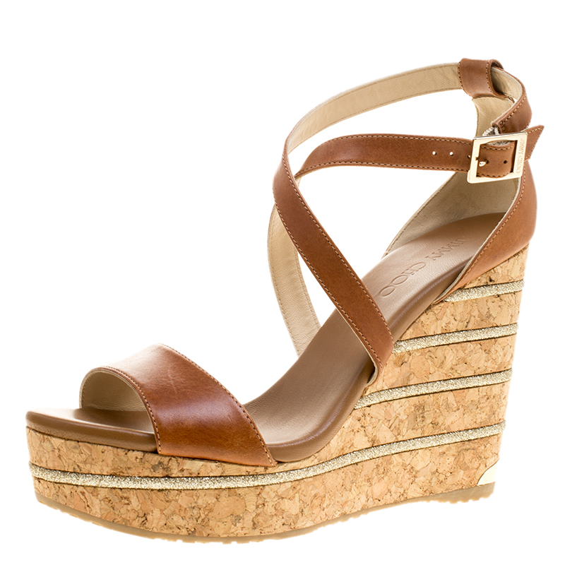 jimmy choo cork wedge