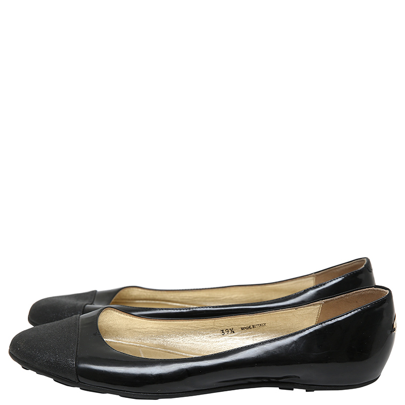 

Jimmy Choo Black Patent Leather Ballet Flats Size