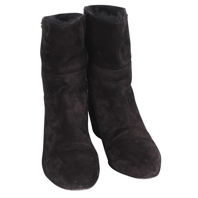 

Jimmy Choo Black Suede Ankle Boots Size