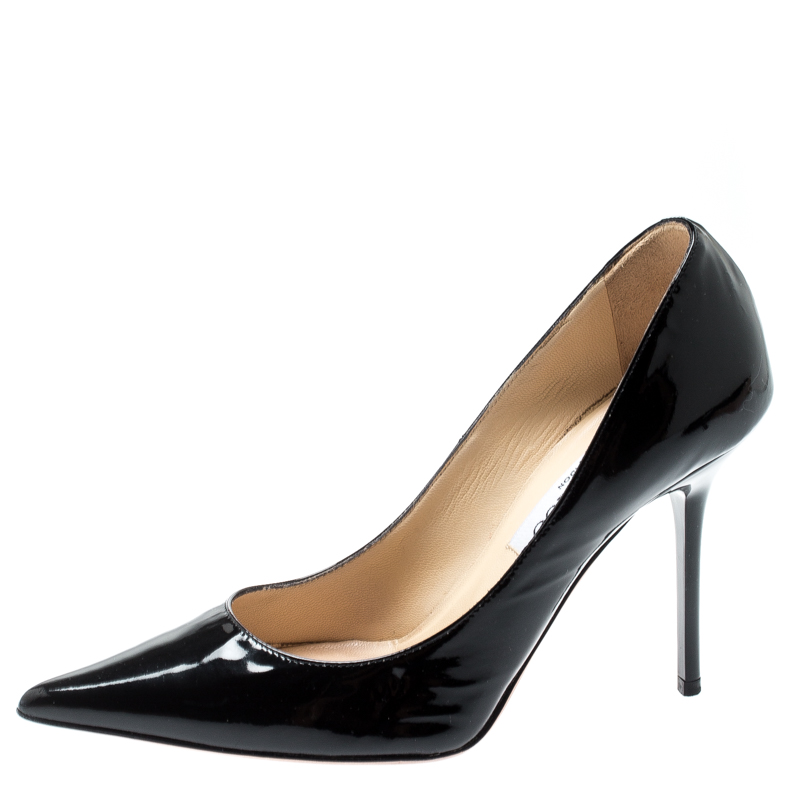 

Jimmy Choo Black Patent Leather Romy Pointed Toe Pumps Size