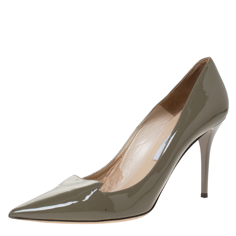 jimmy choo grey pumps