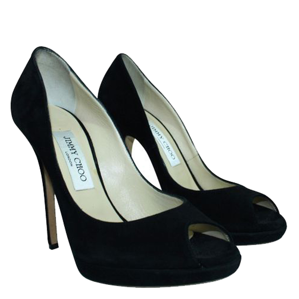 

Jimmy Choo Black Suede Pumps