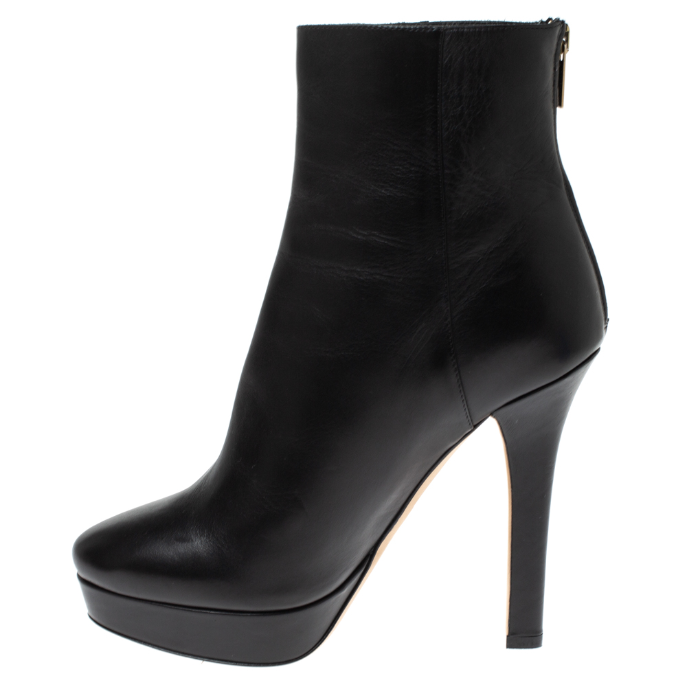 

Jimmy Choo Black Leather Magic Ankle Boots Size, Grey