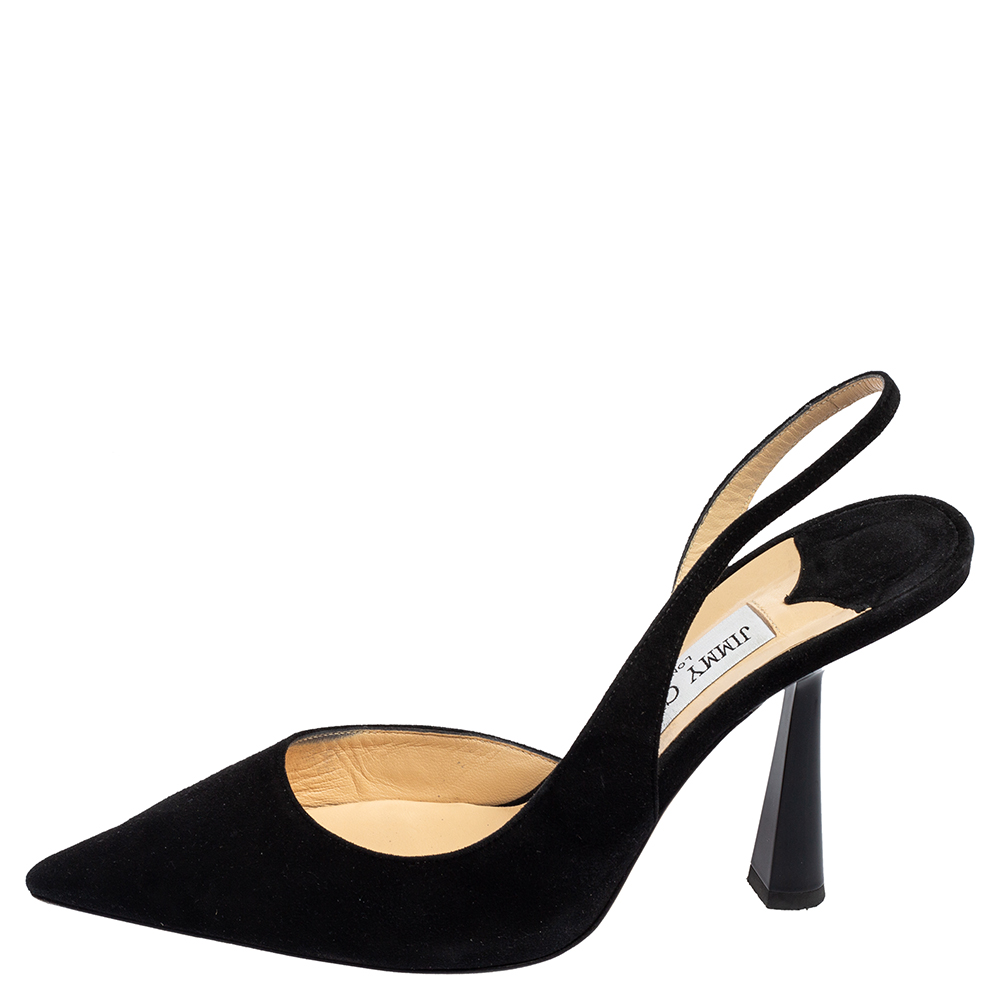 

Jimmy Choo Black Suede Fetto Pumps Size