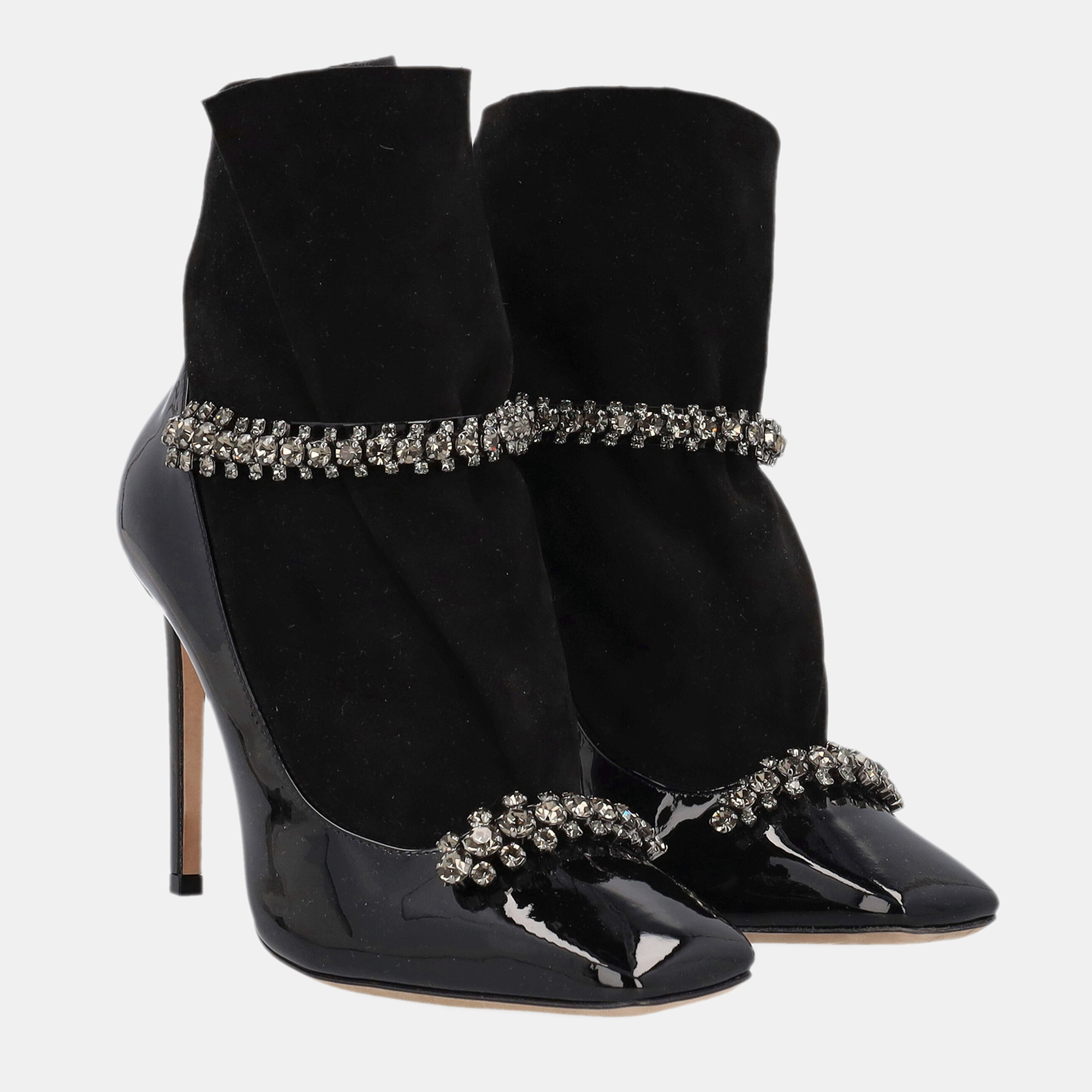 

Jimmy Choo Women's Leather Ankle Boots - Black - EU