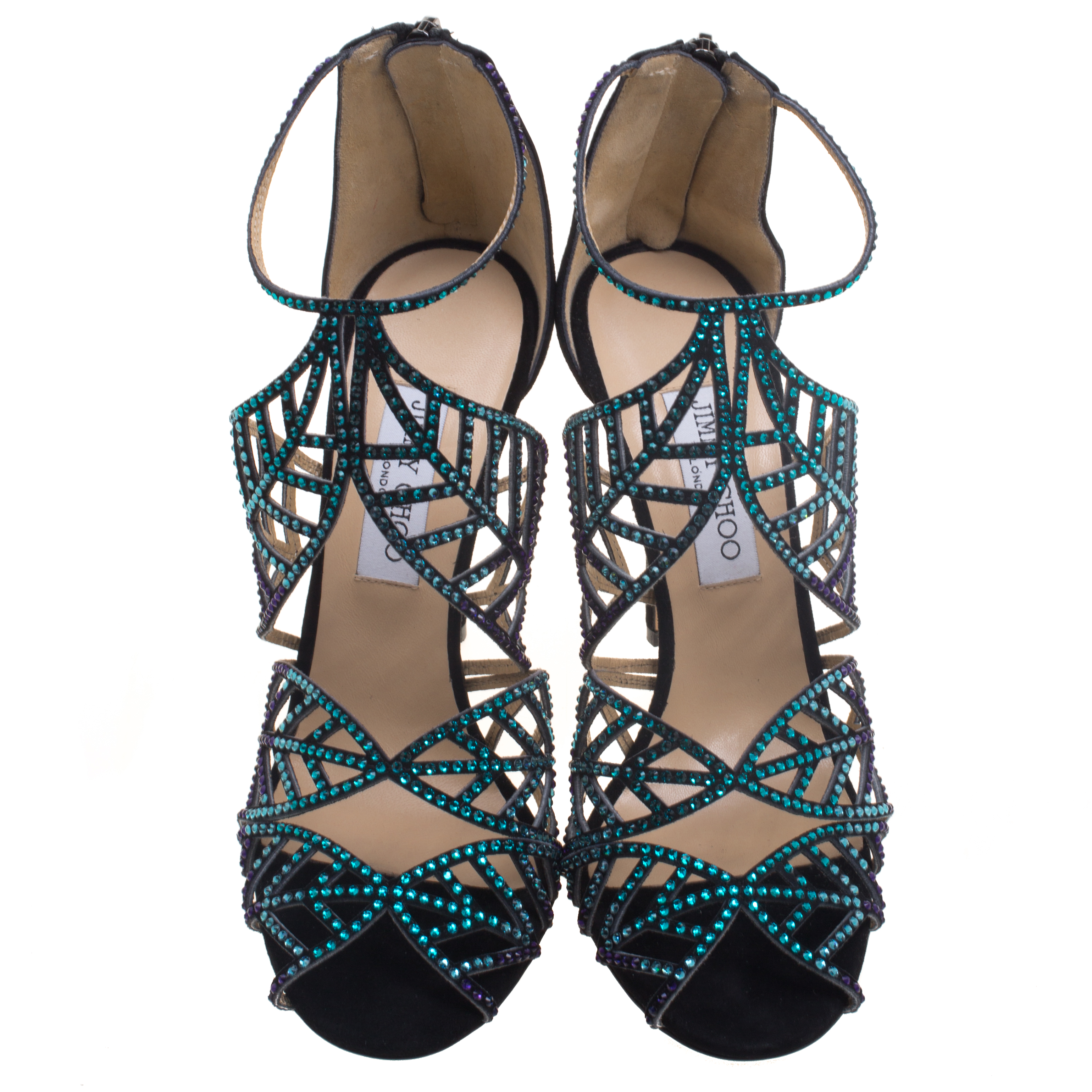 Jimmy choo kallai discount crystal-embellished suede sandals