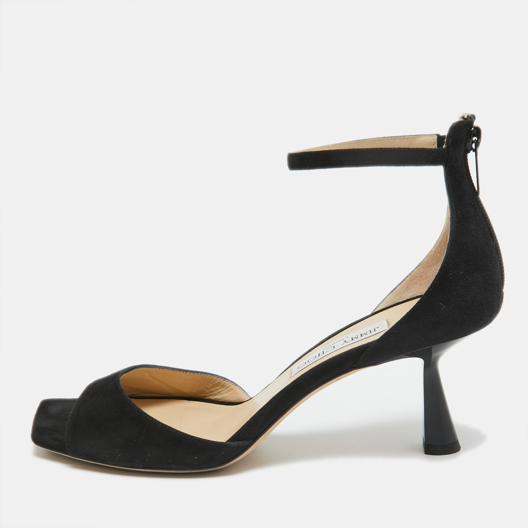 

Jimmy Choo Black Suede Reon Sandals Size