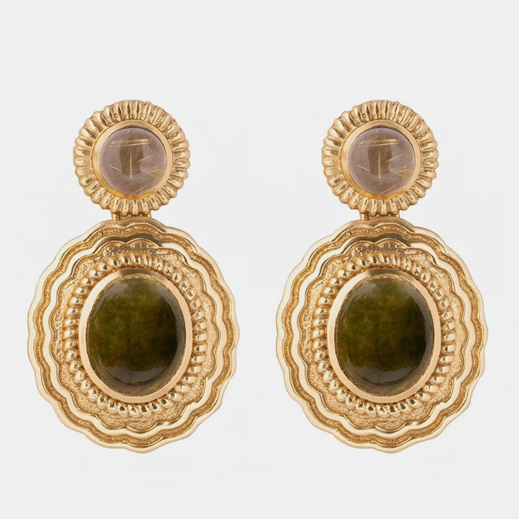Pre-owned Aulerth X Jj Valaya Azra Miniiature Earrings