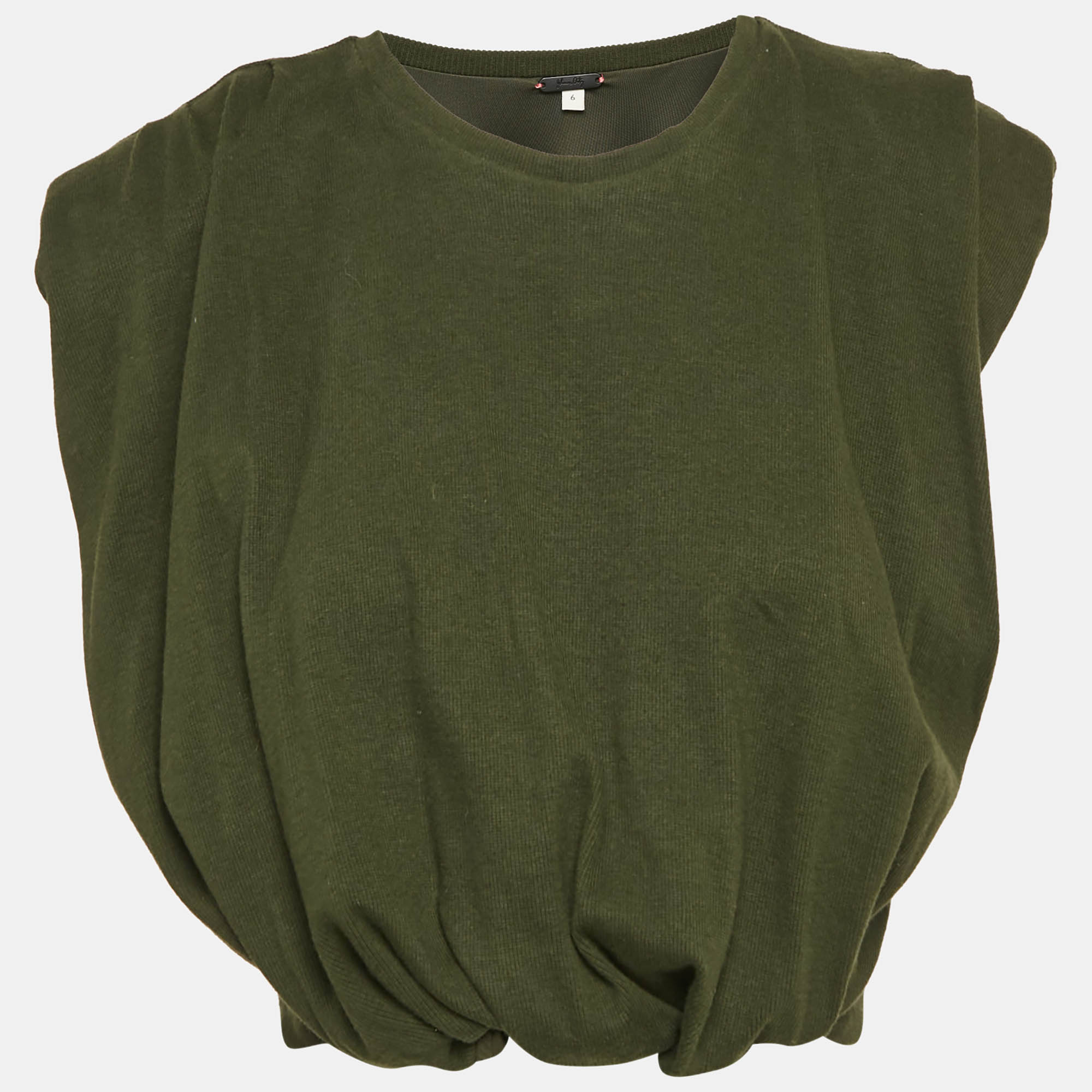 

Johanna Ortiz Olive Green Cotton Knit Muraya T-Shirt M