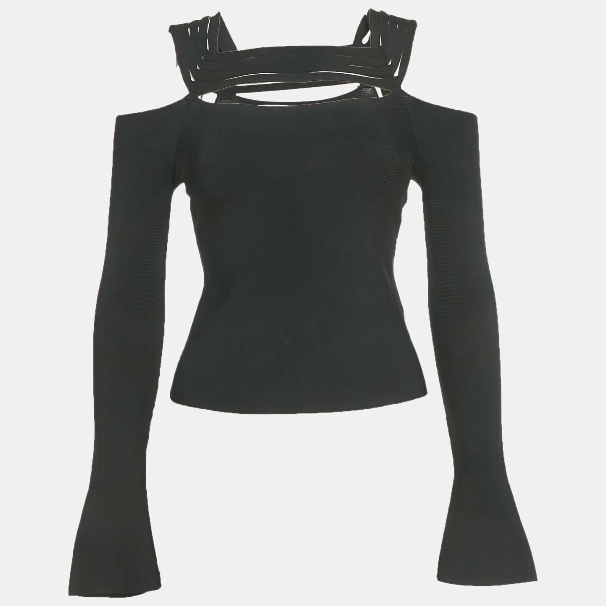 

Jonathan Simkhai Black Sarah Ribbed Top XS