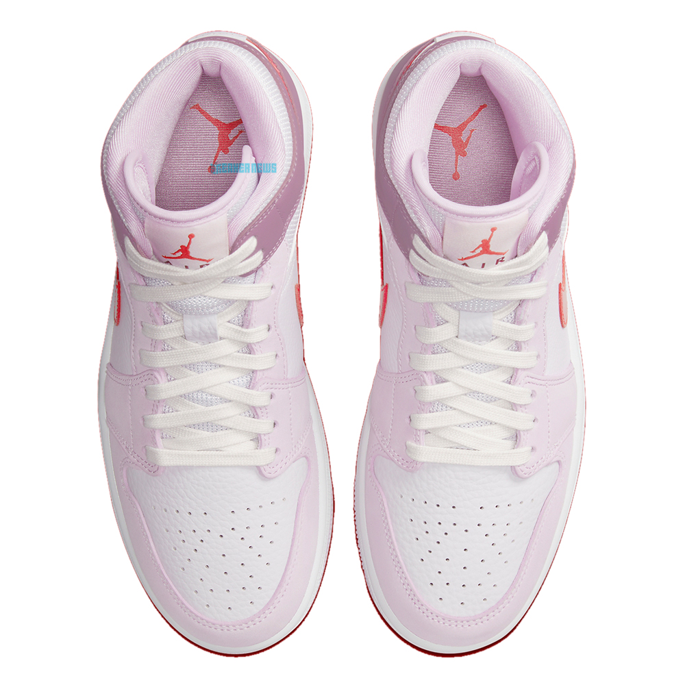 

Jordan WMNS Jordan 1 Mid Valentines Day Sneakers Size US 10.5W (EU, Red