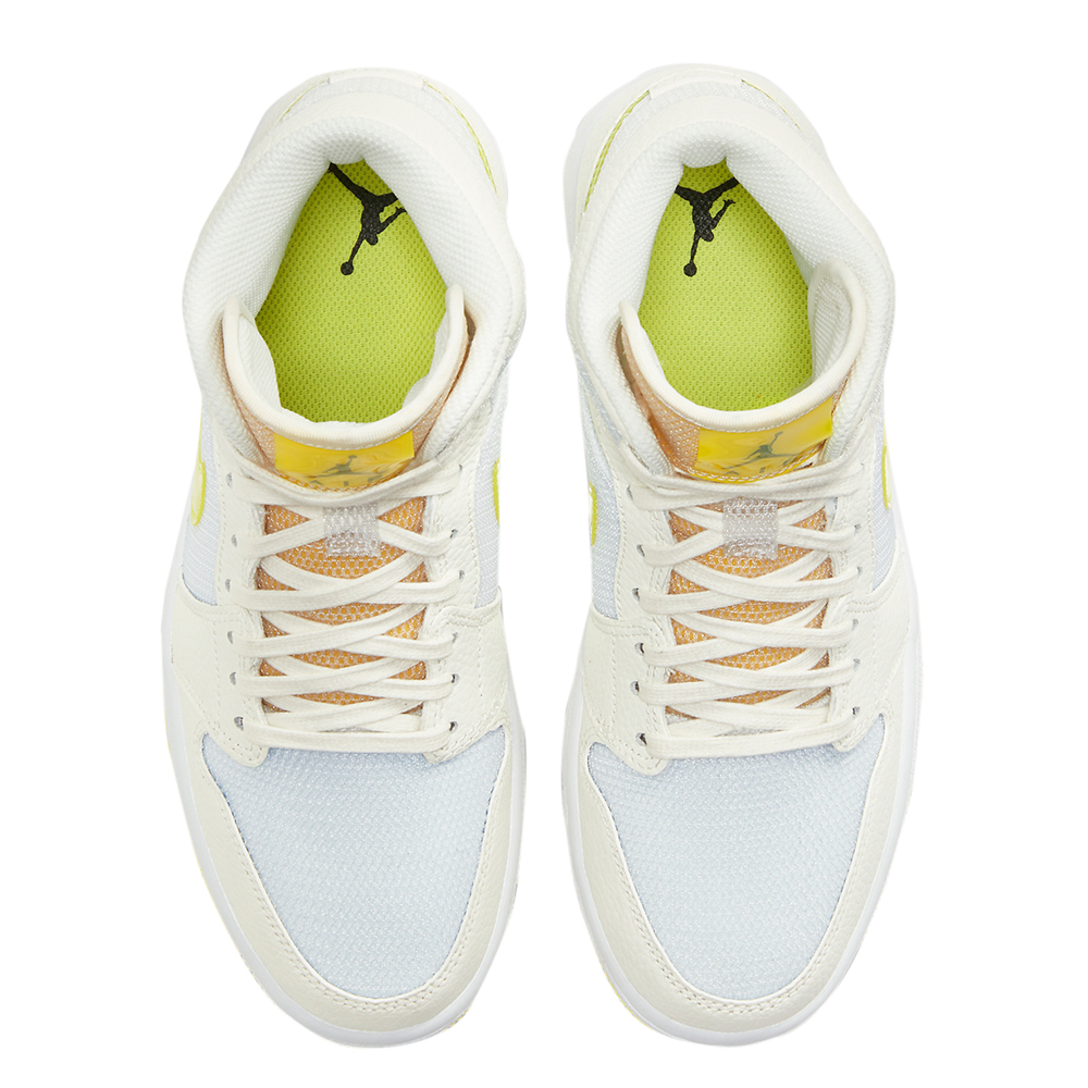 

Jordan WMNS Jordan 1 Mid Voltage Yellow Sneakers Size US 7.5W (EU, Beige