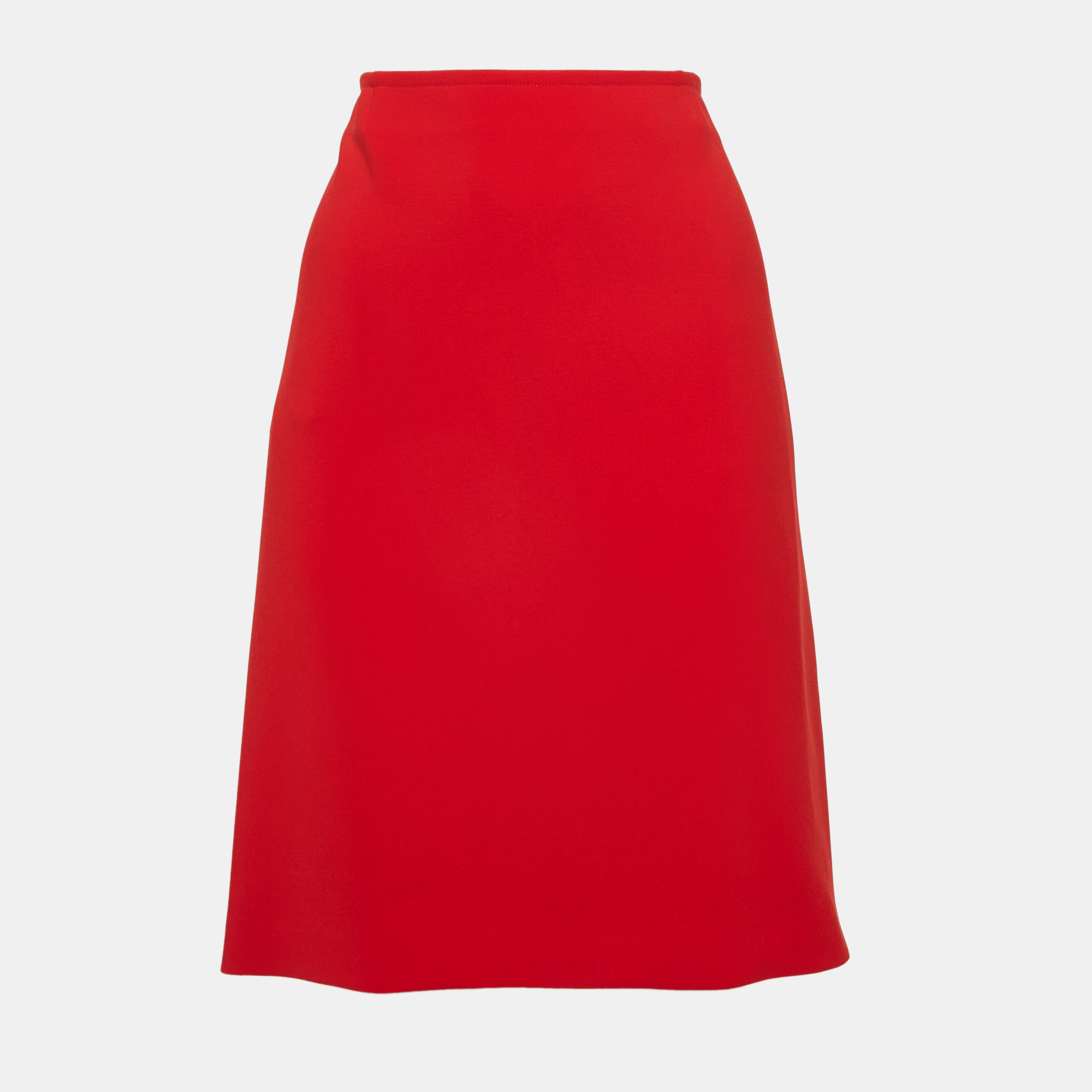 

Joseph Red Crepe Zip-Up Skirt L