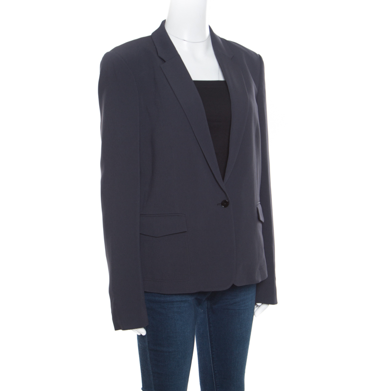 

Joseph Midnight Blue Crepe New Will Blazer