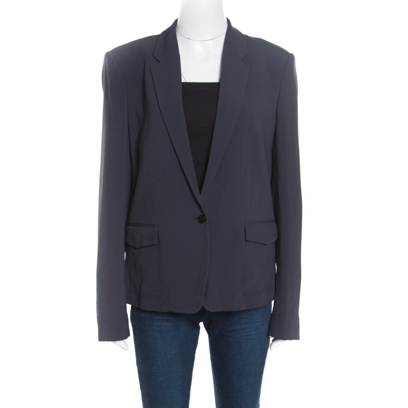 Joseph Midnight Blue Crepe New Will Blazer L Joseph | TLC