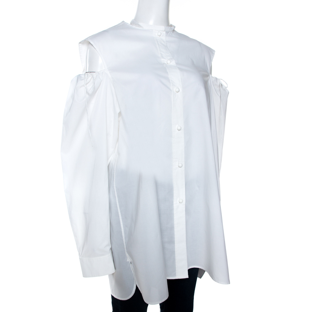

Joseph White Cotton Chintz Cold Shoulder Ripley Shirt