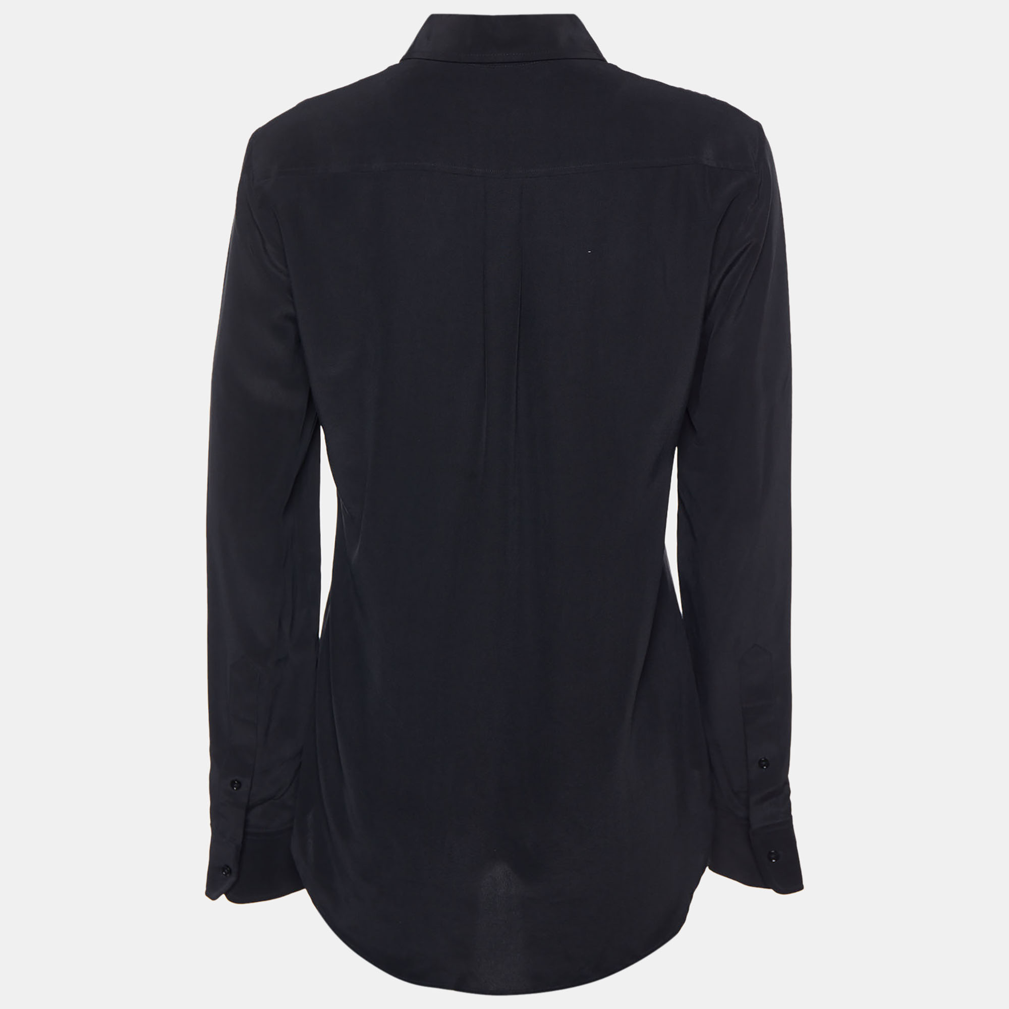 

Joseph Black Silk & Organza Pocket Detail Shirt