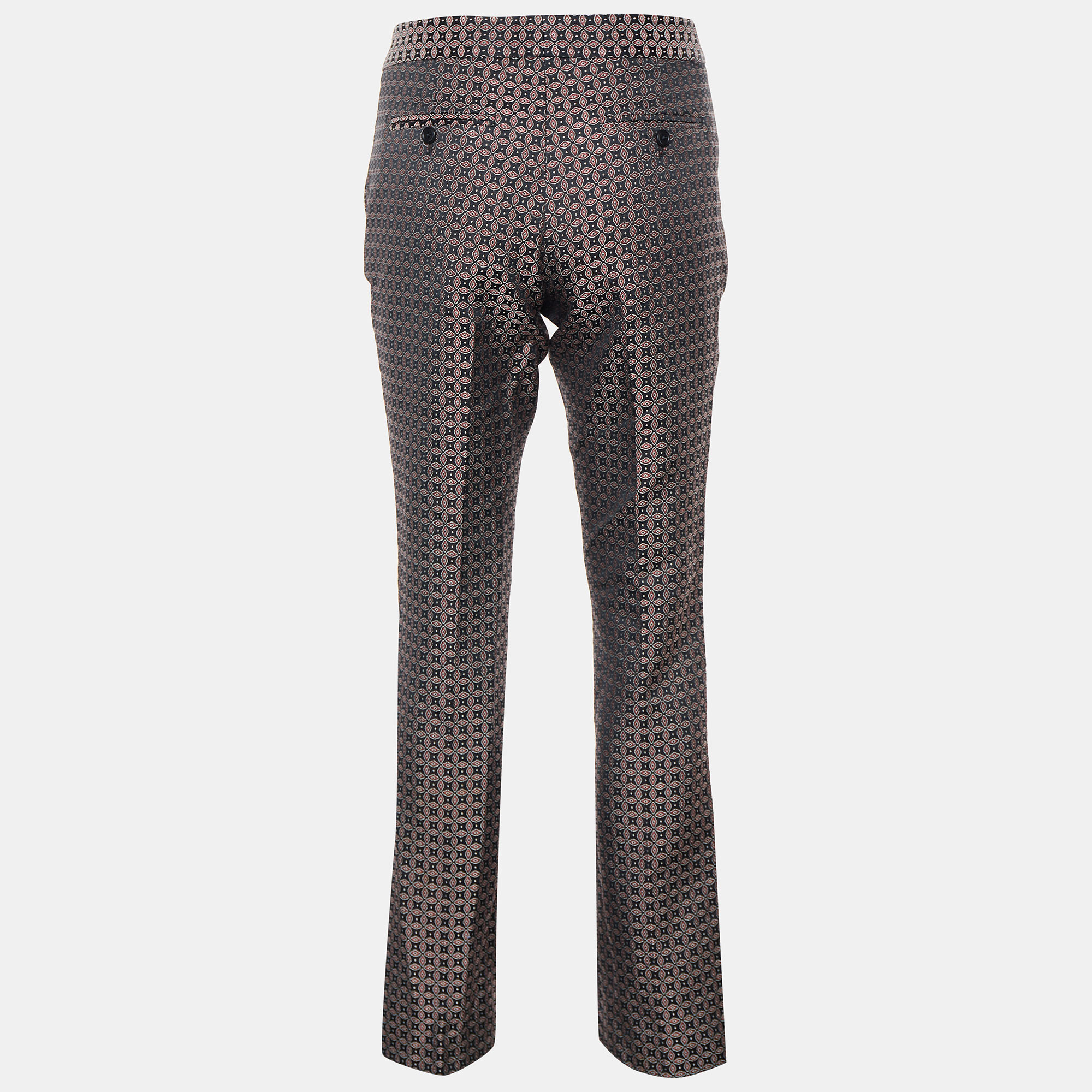 

Joseph Black & Burgundy Cravatte Jacquard Duke Trousers