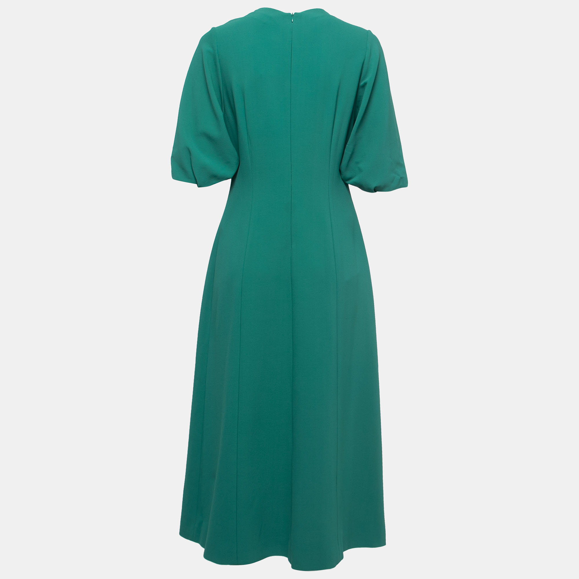 

Joseph Green Crepe Short Sleeve Midi Dress