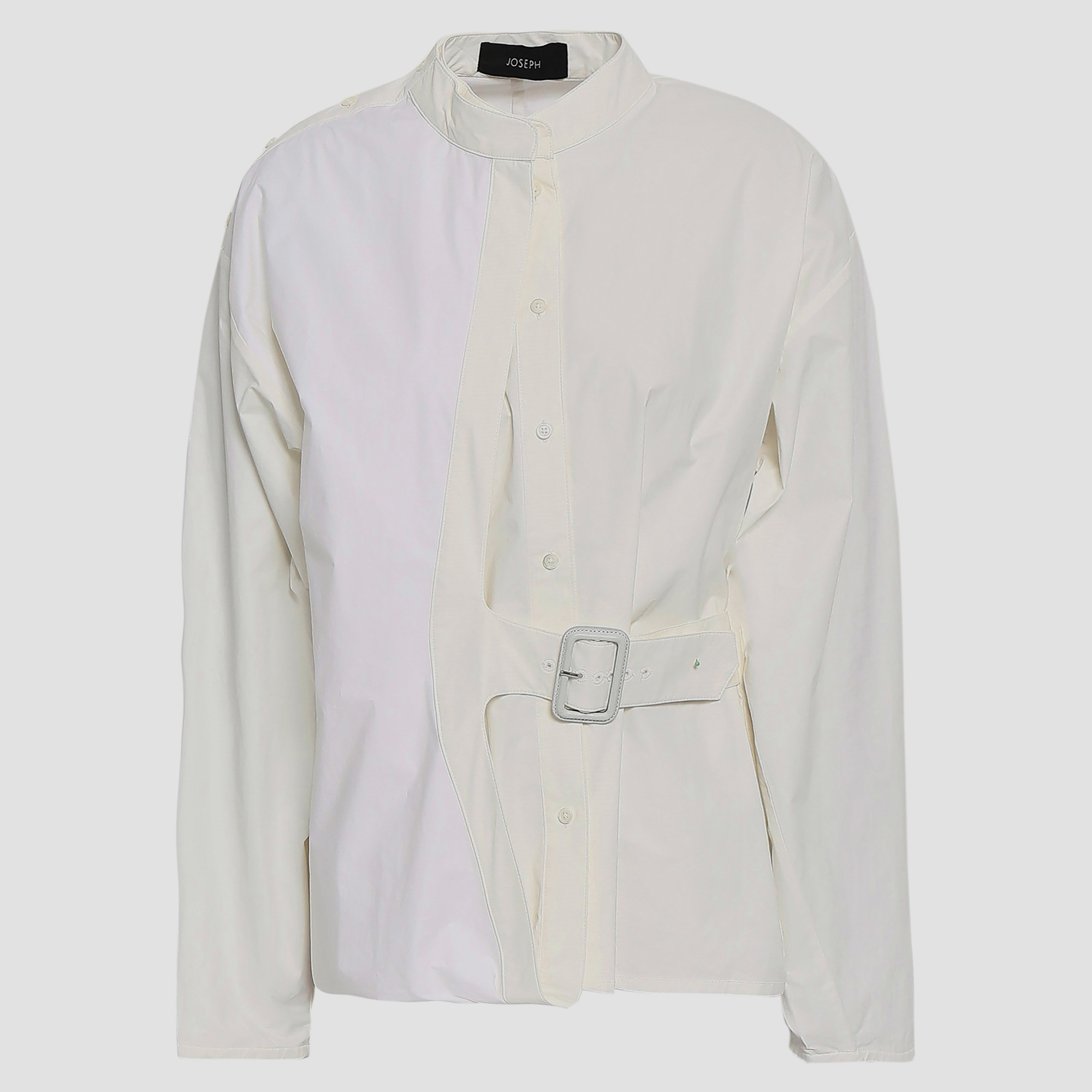 Pre-owned Joseph Cotton Long Sleeved Top 38 In White