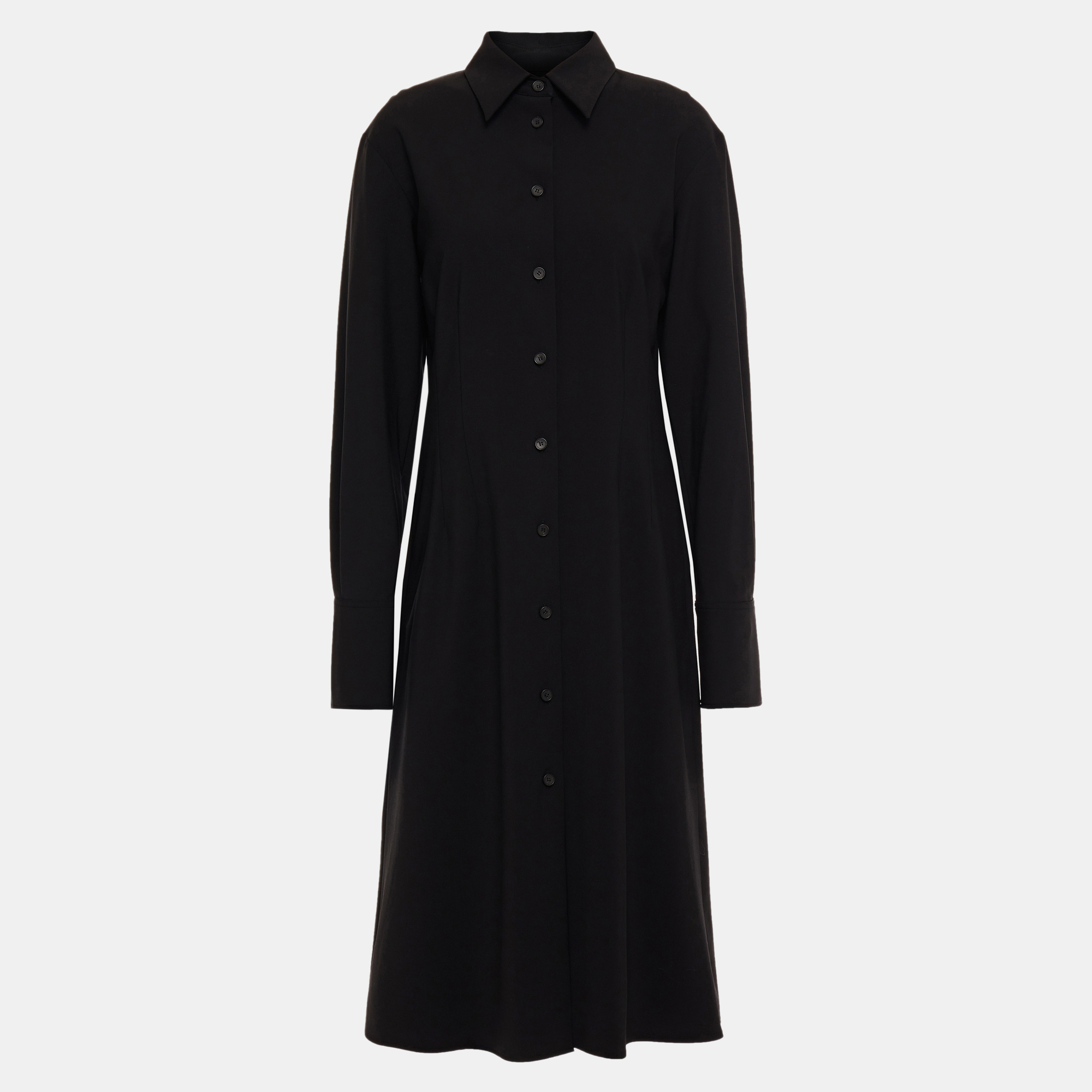 

Joseph Virgin Wool Midi Dress FR 36, Black