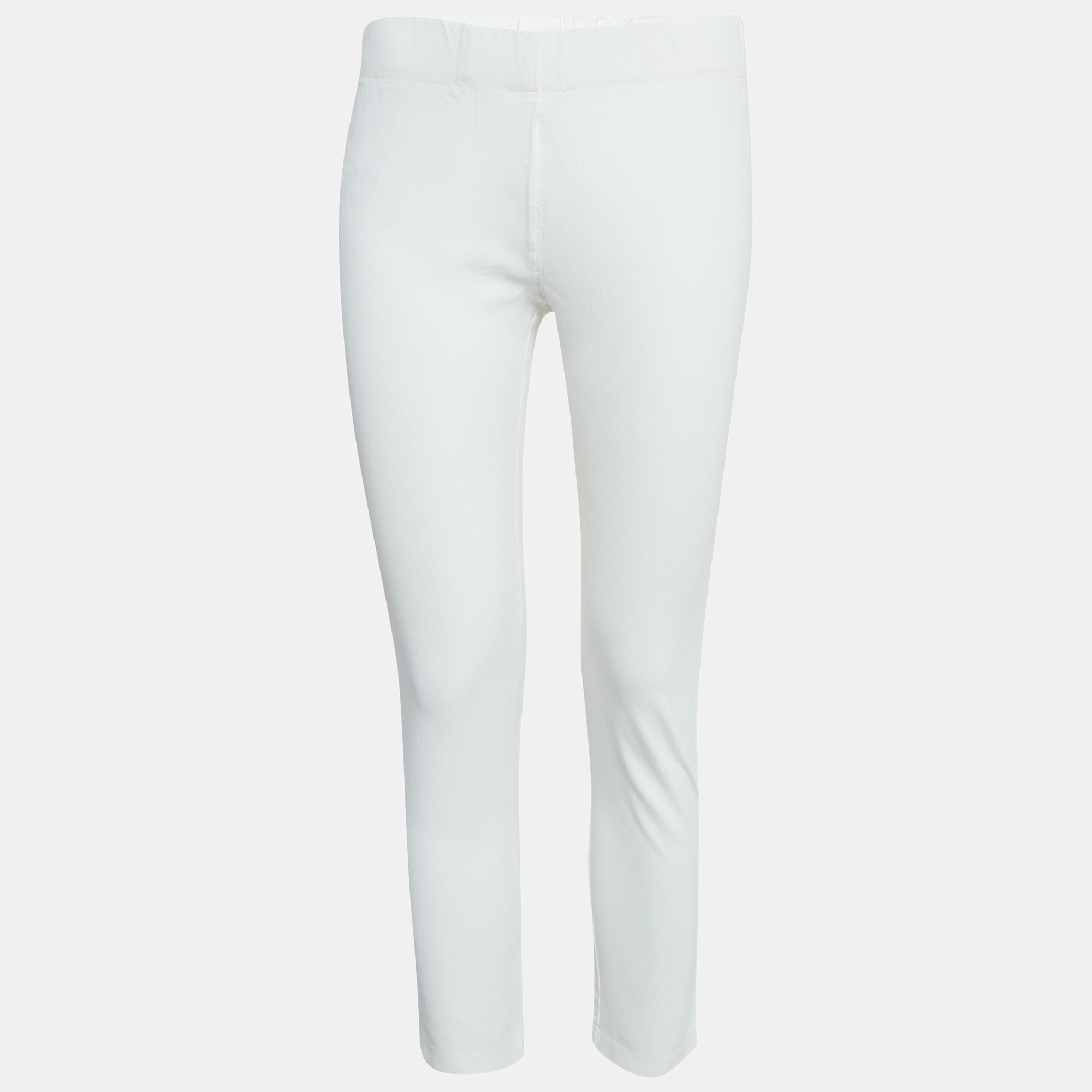 

Joseph White Stretch Gabardine Tight Fit Leggings M