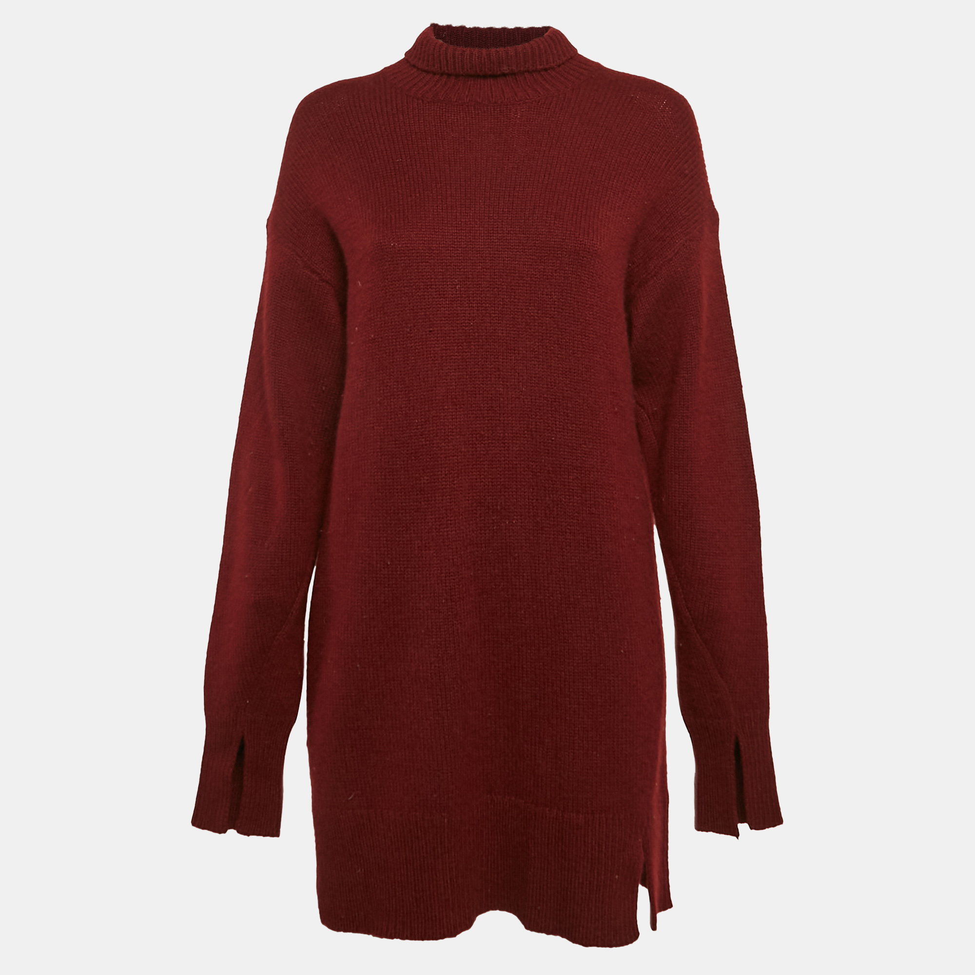 

Joseph Red Cashmere Knit High Neck Tunic Sweater L