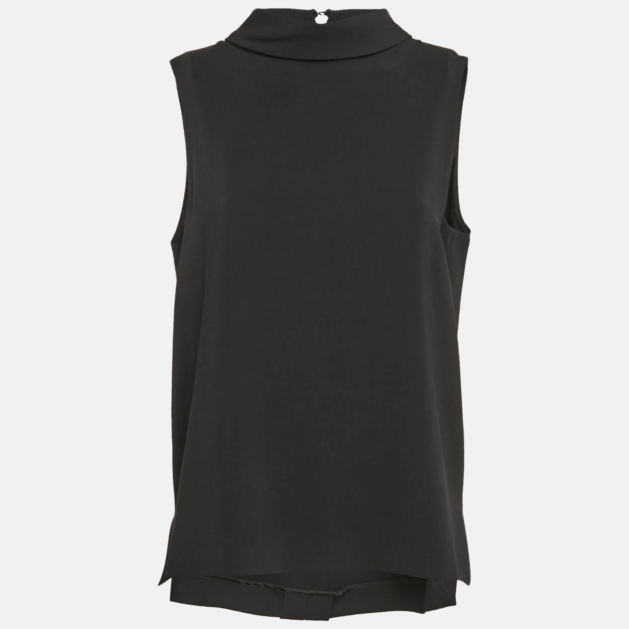 

Joseph Black Viscose Cady Sleeveless Baxter Top M