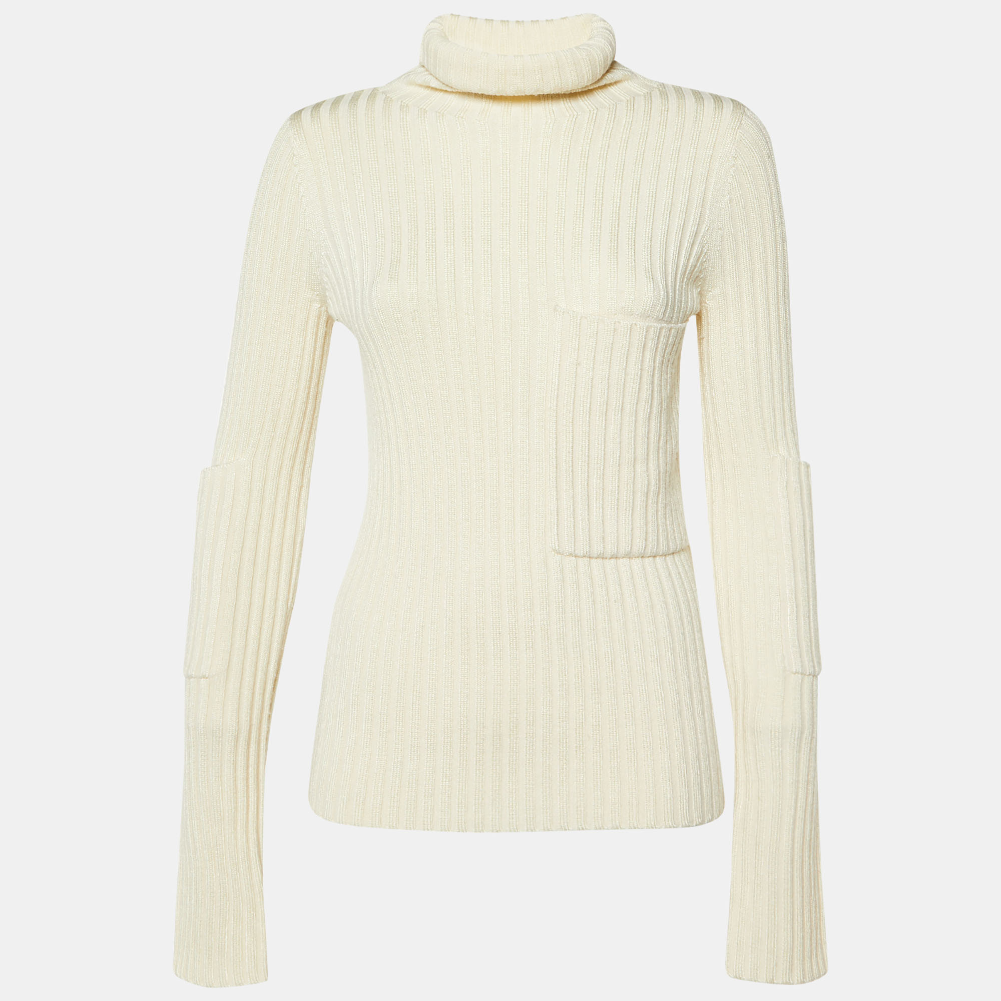 

Joseph Cream Knit Turtle Neck Sweater S