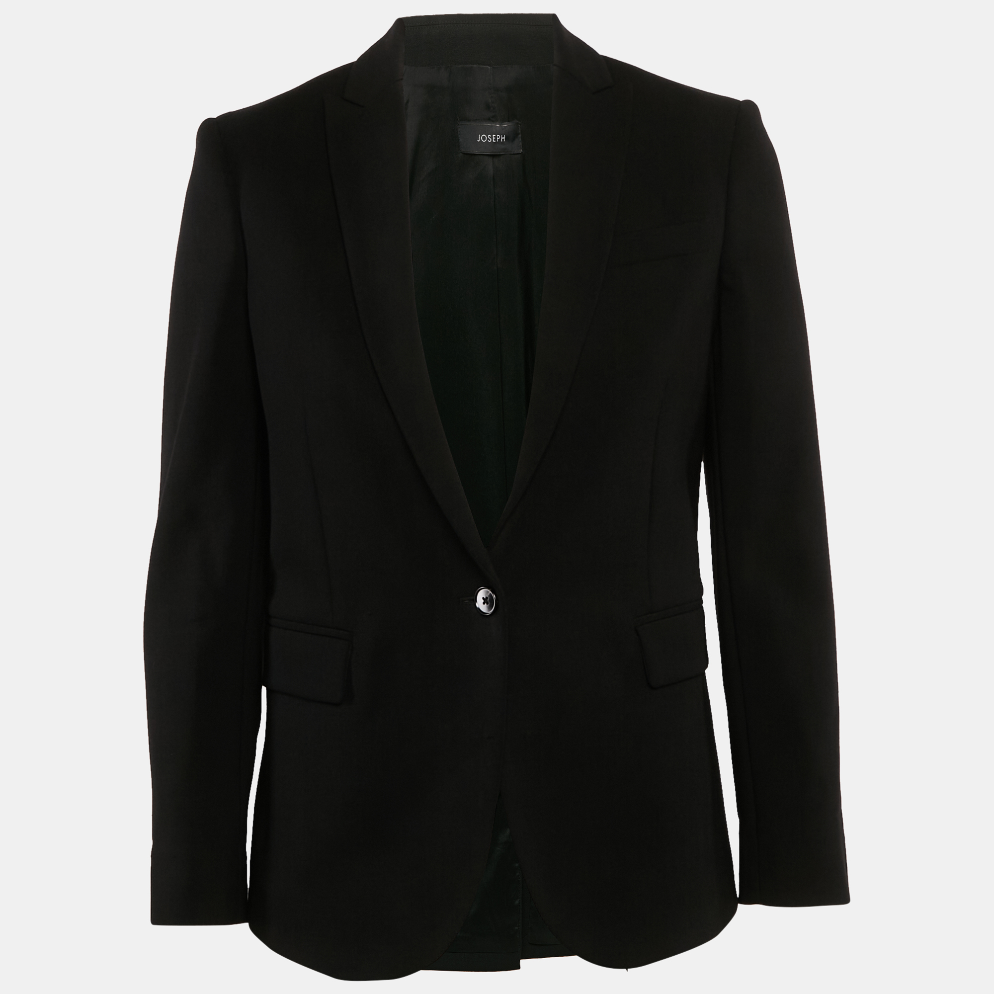 

Joseph Black Virgin Wool Single Breasted Blazer S