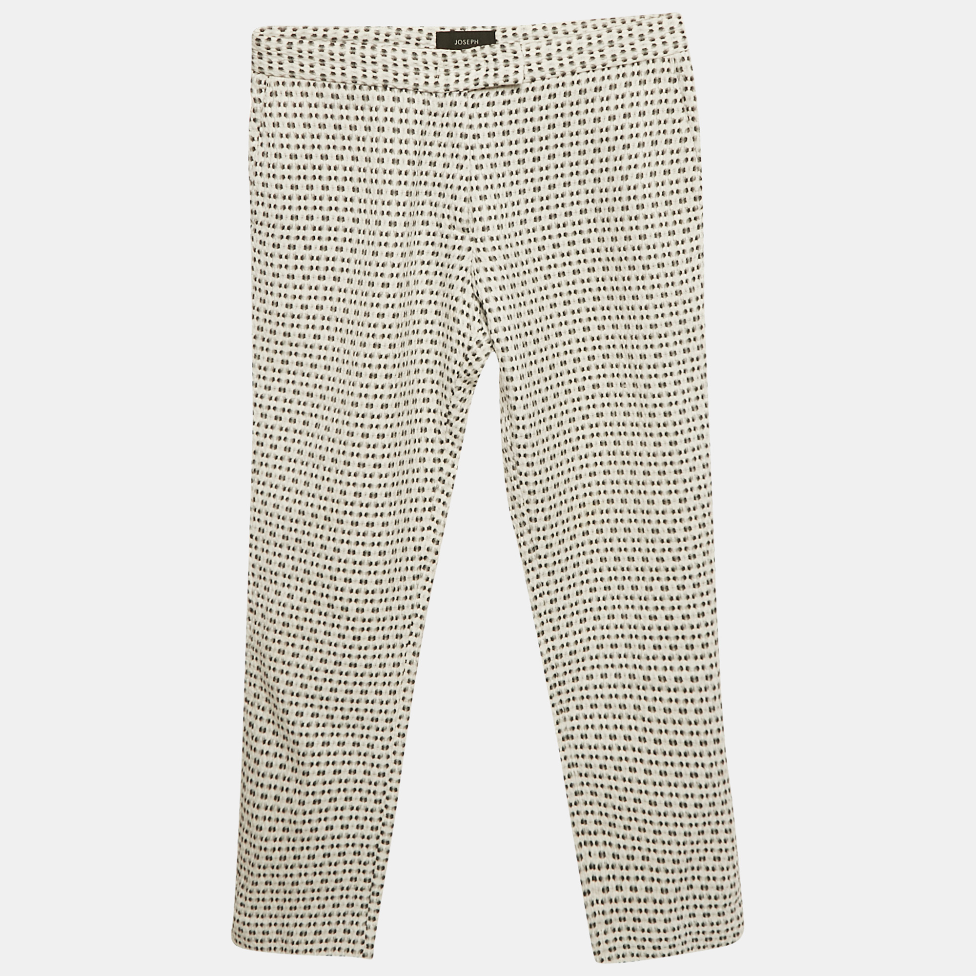 

Joseph Black/White Patterned Cotton Pants S