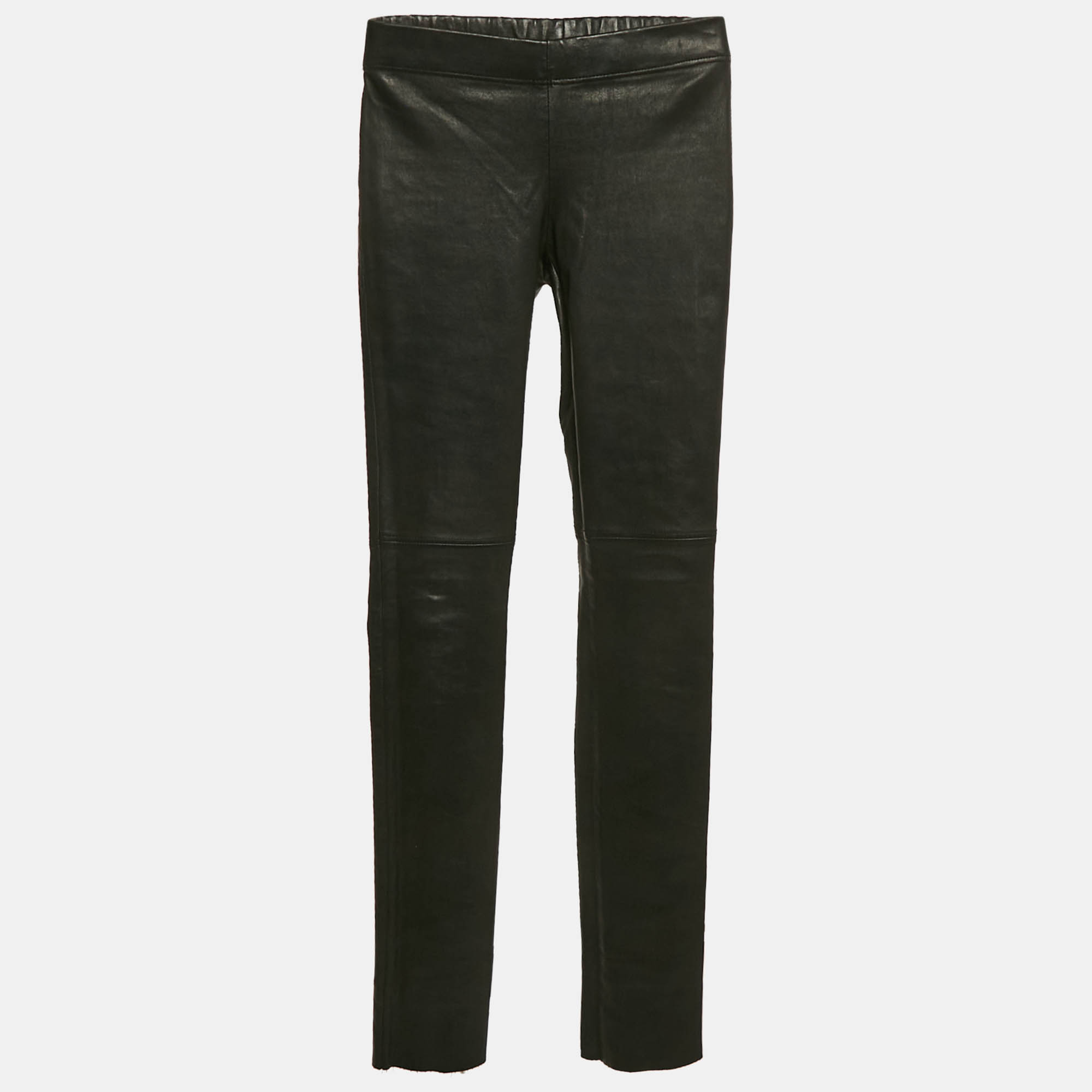 

Joseph Black Leather Skinny Pants S