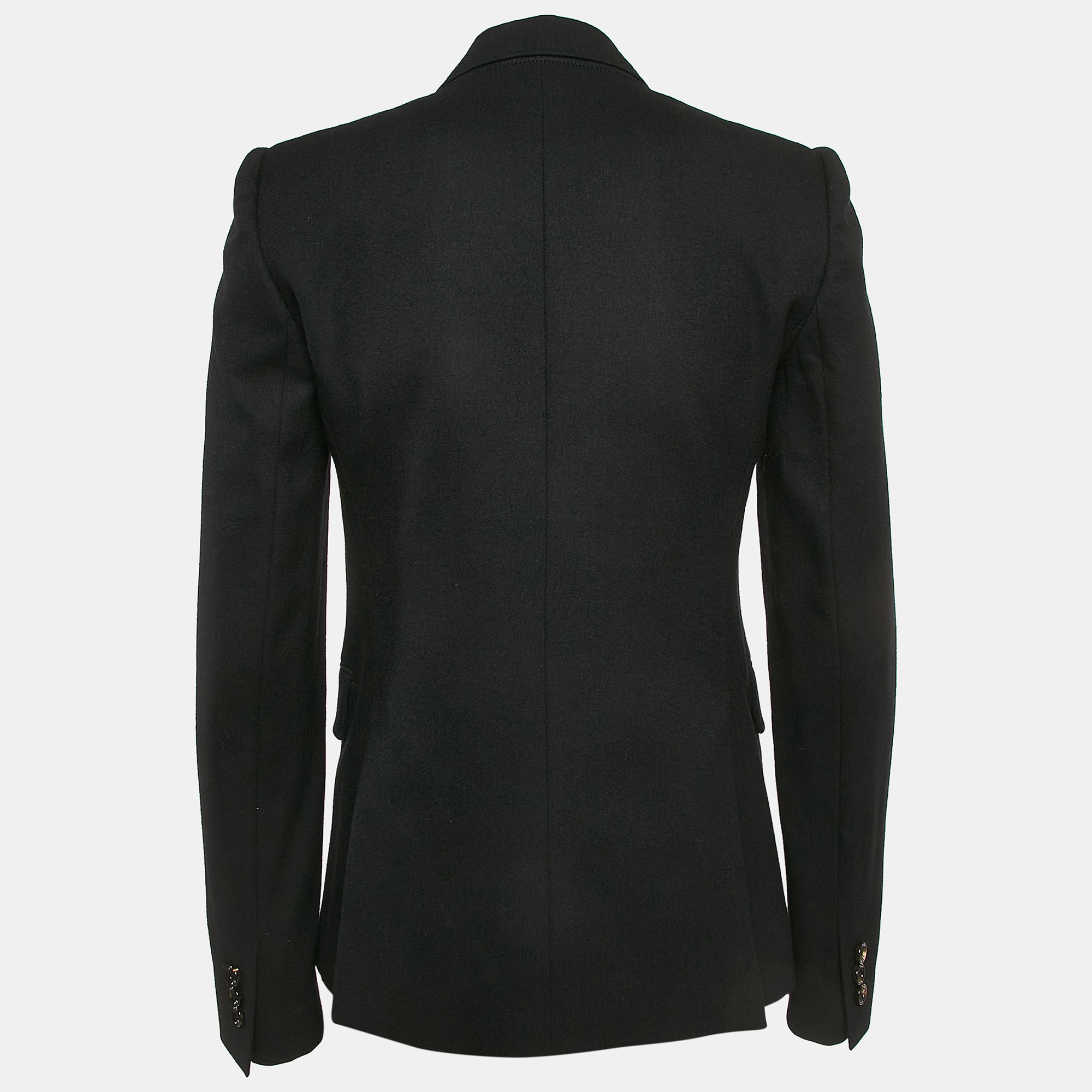 Joseph Black Wool Single Breasted Blazer S 