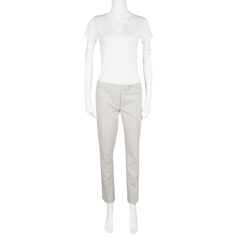 

Joseph Beige Stone Light Cotton Stretch Finley Trousers