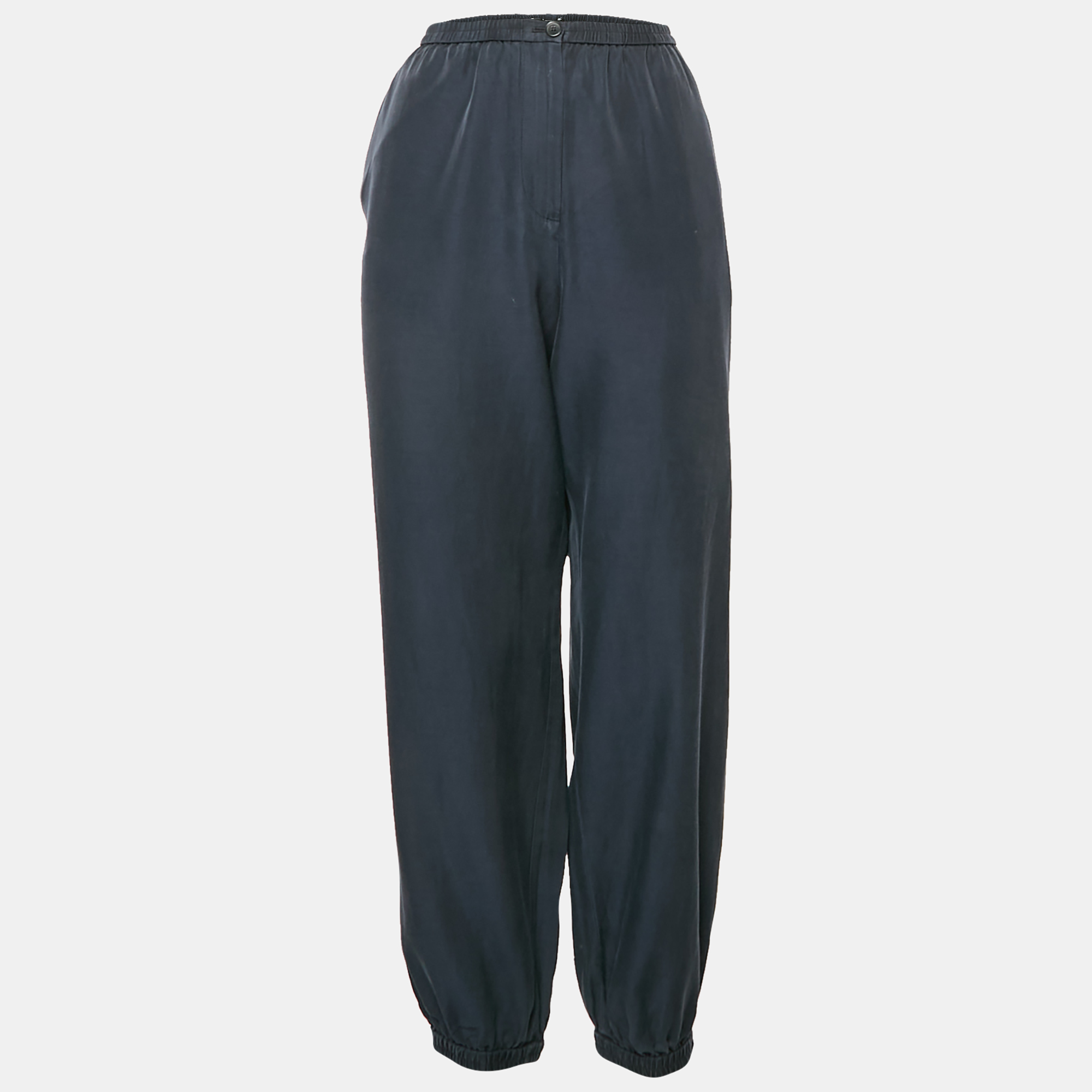 

Joseph Navy Blue Cotton Blend Trousers L