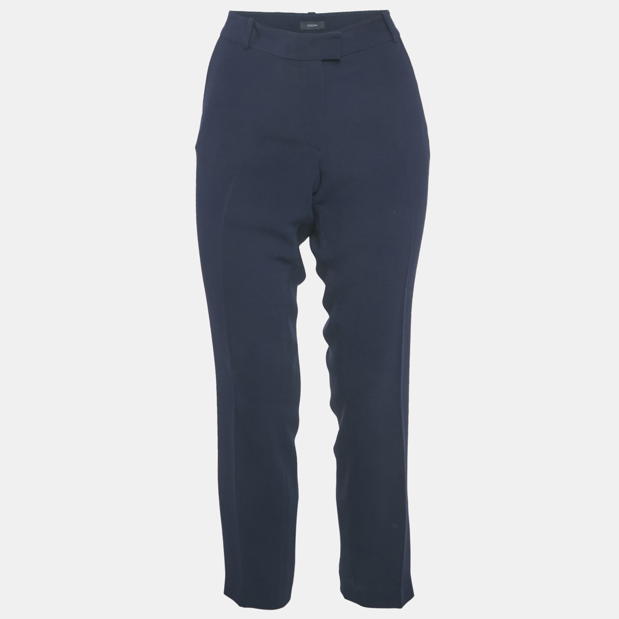 

Joseph Navy Blue Stretch Crepe Ben Trousers M