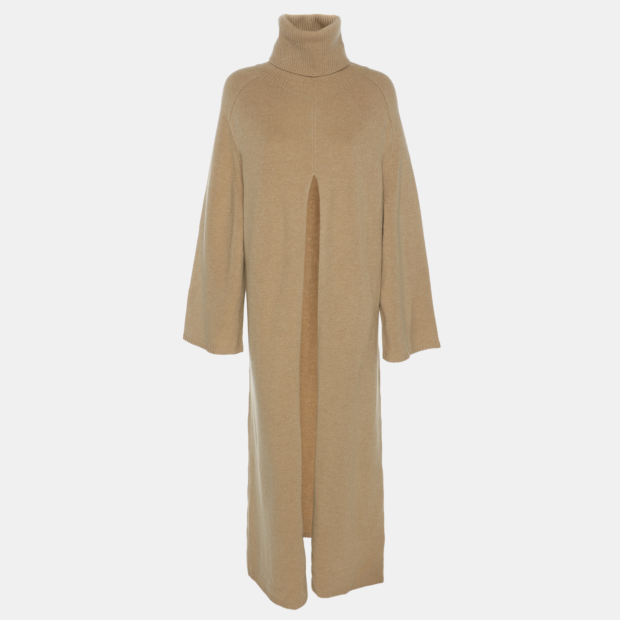 

Joseph Brown Wool Knit Vivian Midi Dress S