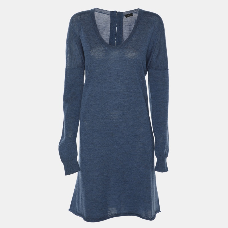 

Joseph Blue Wool Knit Dress S