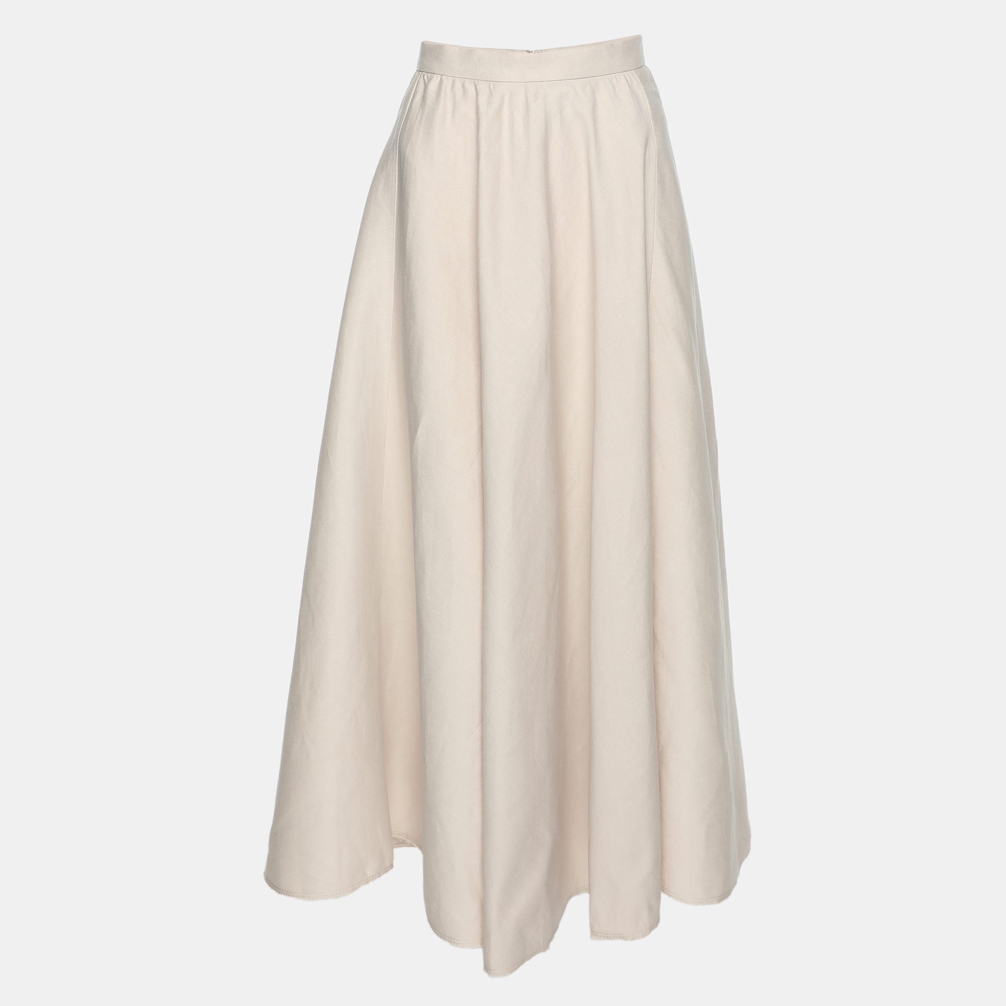 

Joseph Beige Linen Blend Midi Skirt S