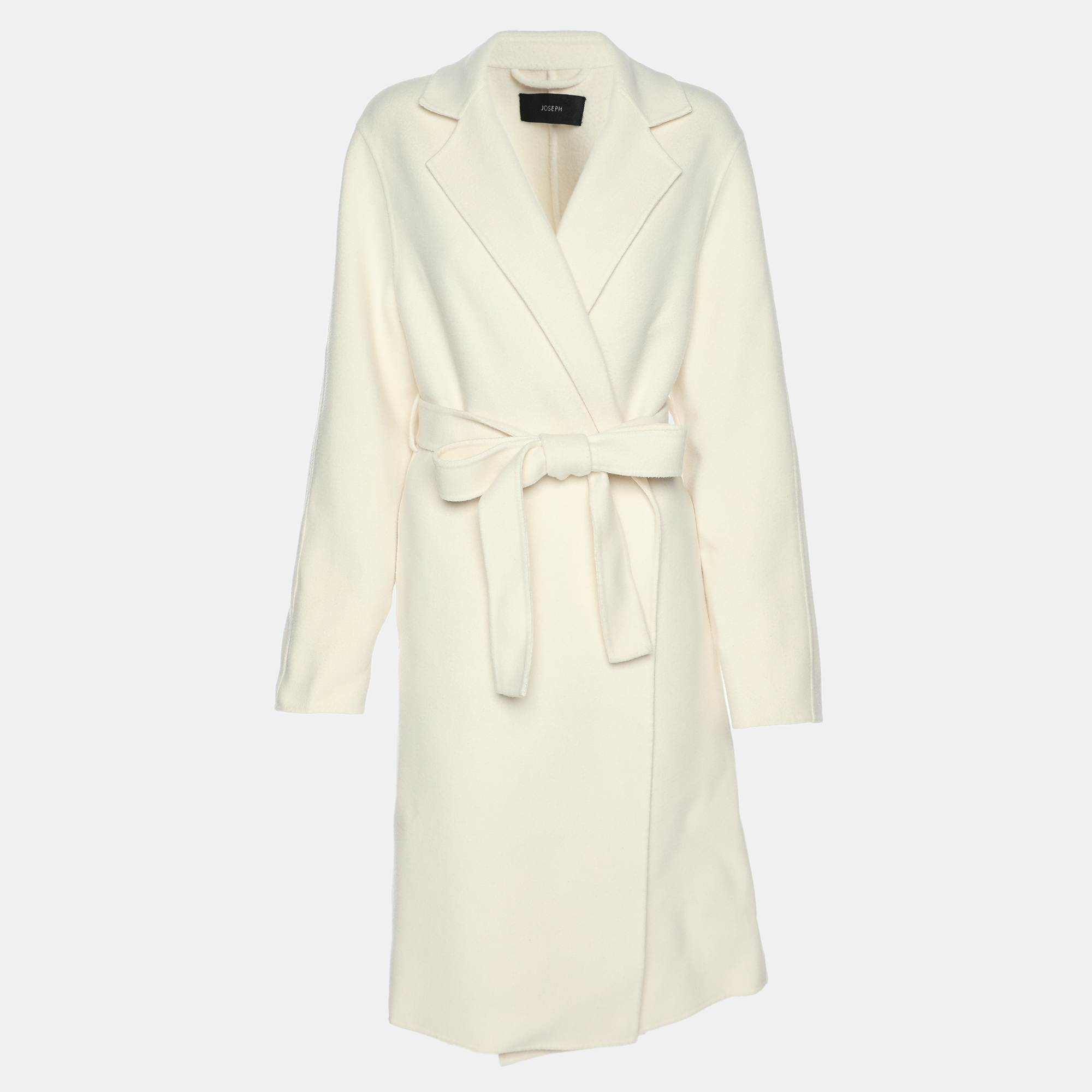 

Joseph Off White Wool & Cashmere Cenda Double Face Coat M, Cream