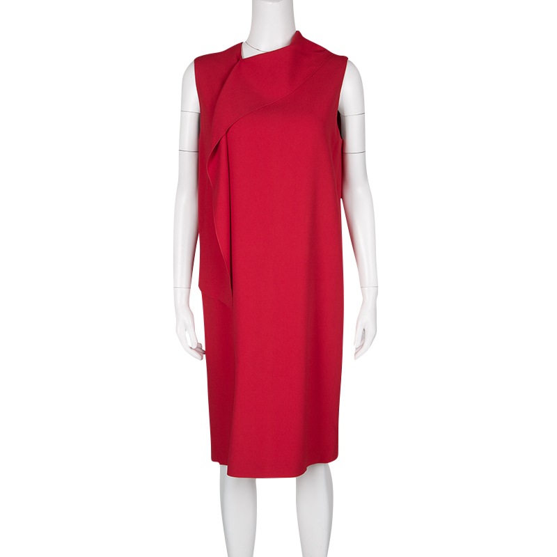 

Joseph Red Neck Tie Detail Sleeveless Blanche Dress