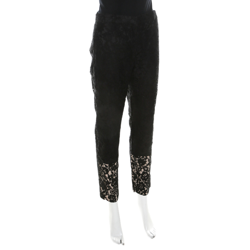 

Joseph Black Lace Straight Leg Lennox Trousers