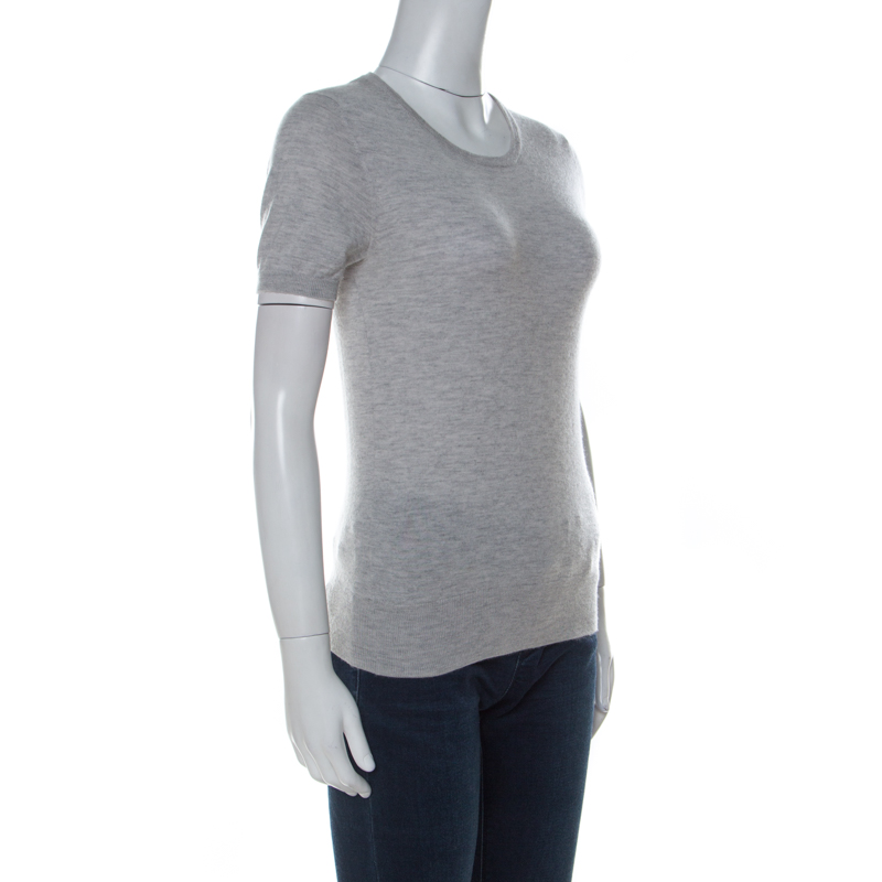 

Joseph Grey Cashair Cashmere Knitted T-Shirt