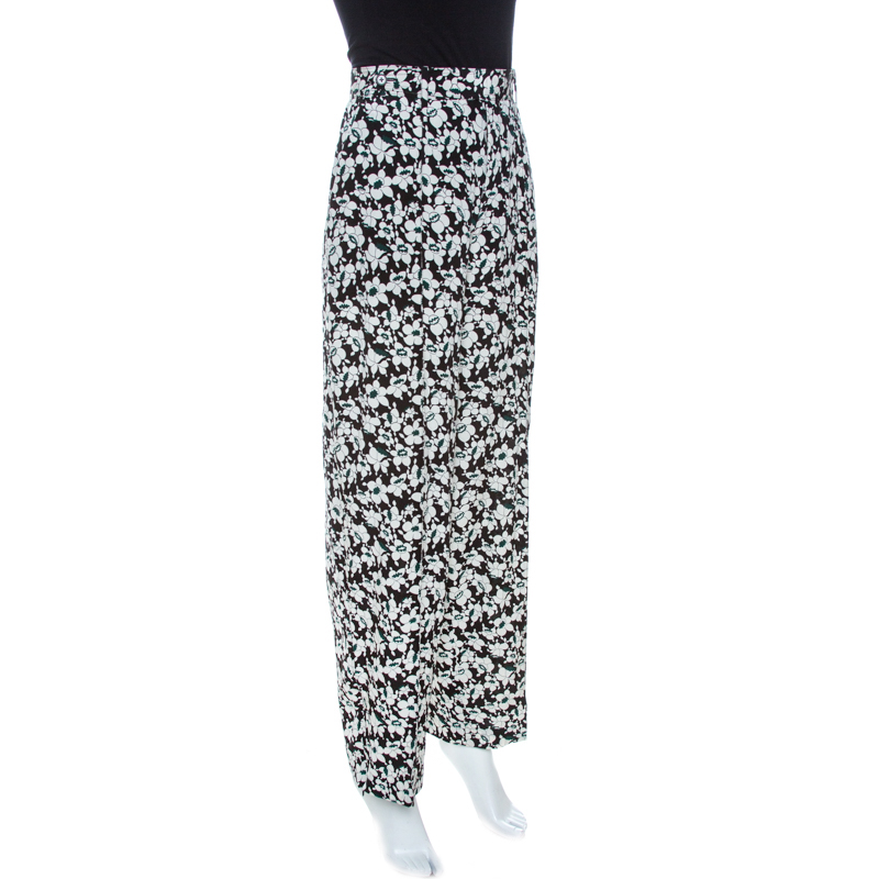 

Joseph Black Printed Silk Beam Daffodil Trousers