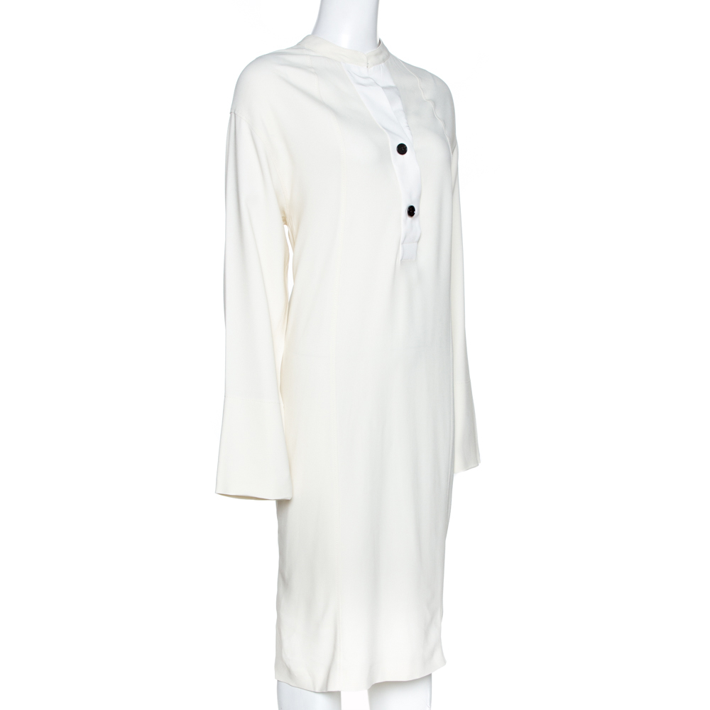 

Joseph Off White Viscose Cady Eddie Tunic Dress