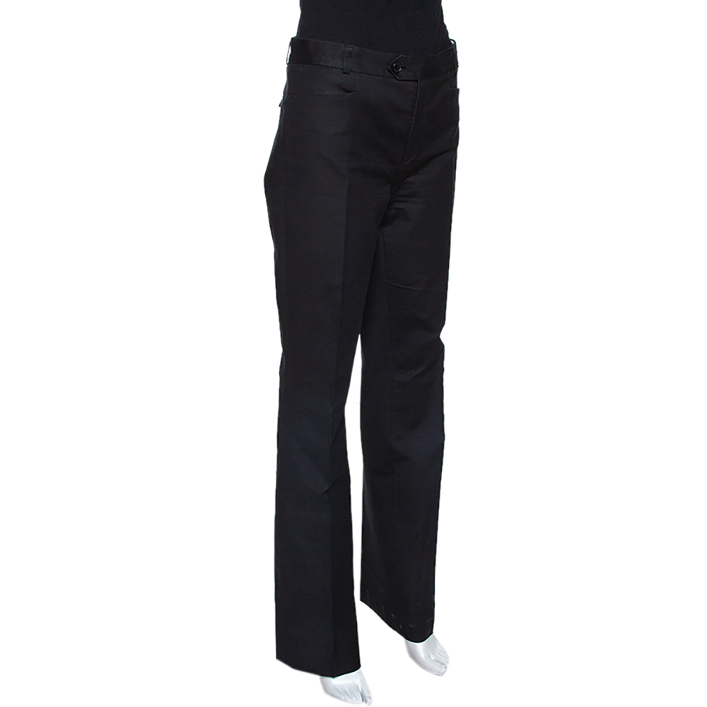 

Joseph Black Stretch Cotton Straight Leg Pants