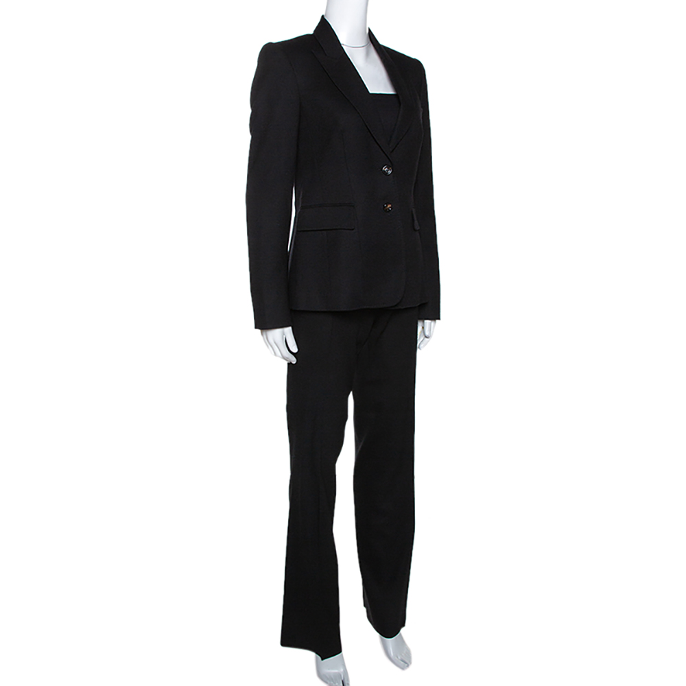 

Joseph Black Wool Tailored Pant Suit